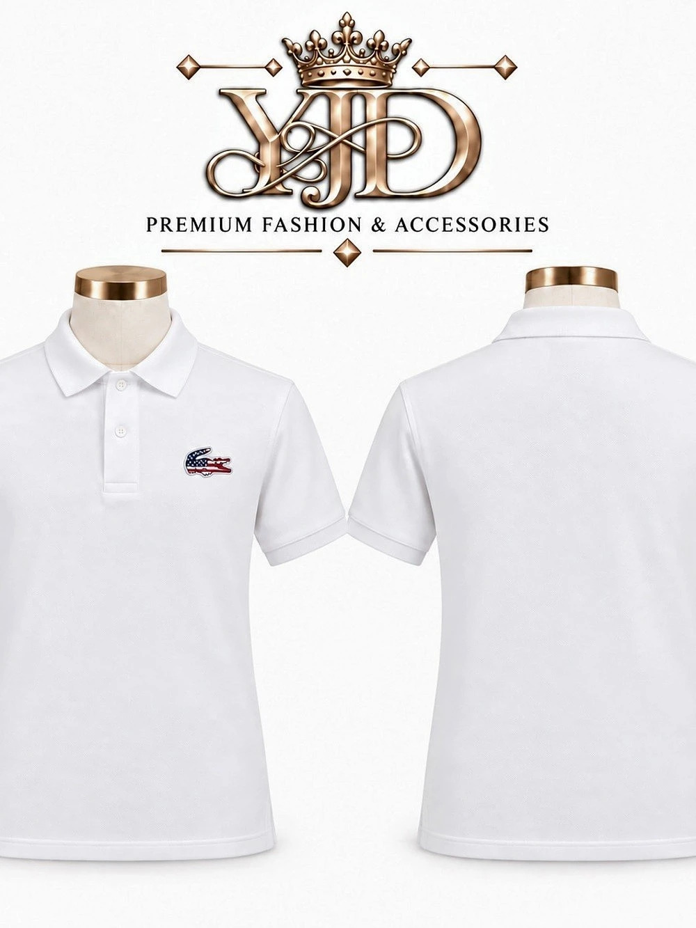 Lacoste Polo L.12.12 Original classic fit Édition USA White Polo Shirt Size